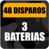 3 BATERÍAS DE DISPAROS, 2 GARBI Y 1 IKARIA